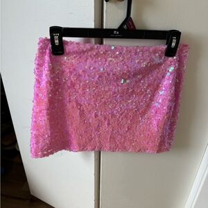 Sequin mini skirt